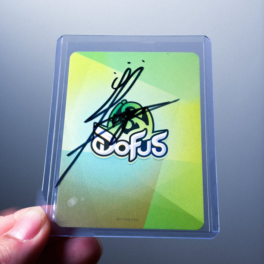 Signature (au dos du toploader)